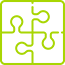 A bright green background with a square in the middle.